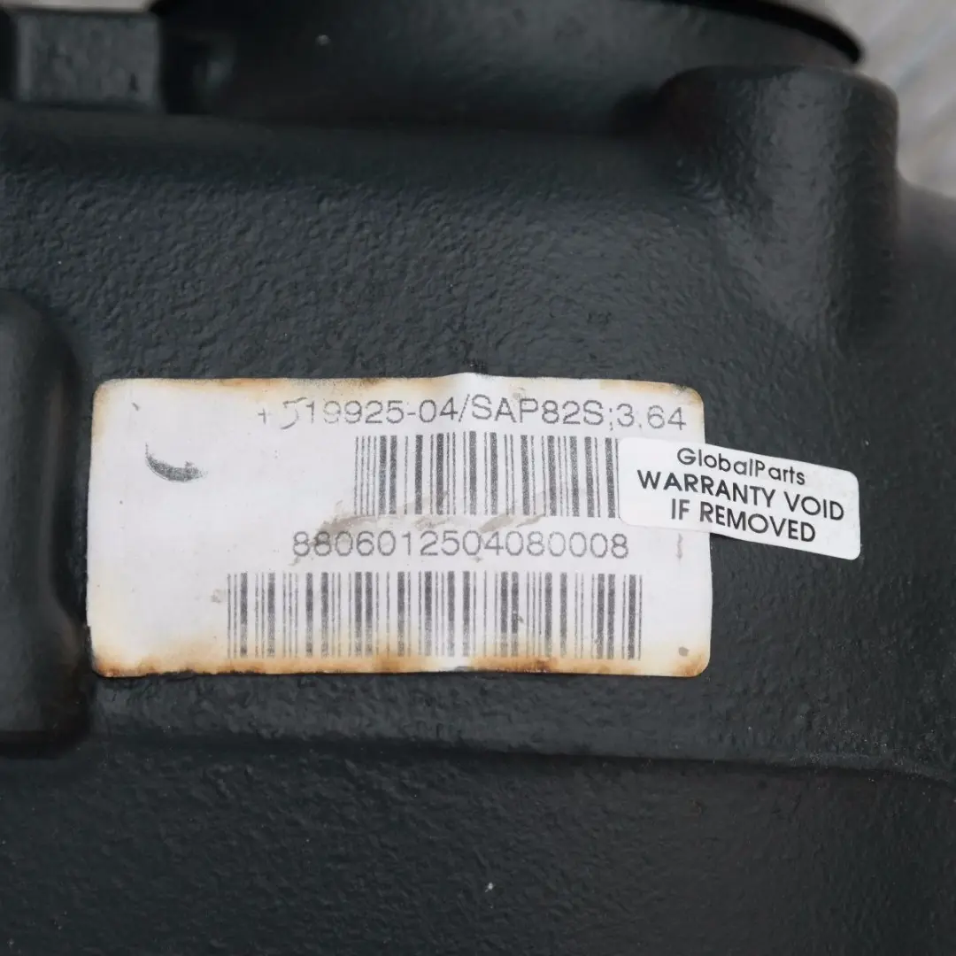Differential Diff 3.64 ratio WARRANTY to BMW 1 3 e87 e90 E92 116i 120i 316i 320i with Part number 7519925 BMW 1 3 e87 e90 E92 116i 120i 316i 320i Differential Diff 3.64 ratio WARRANTY - SKU 7519925 - Part number 7519925