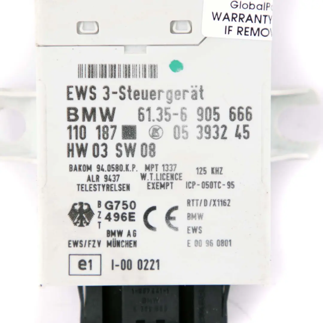 116HP Engine ECU Kit DME + EWS3 + Key Automatic MINI Cooper R50 W10 - SKU 7520019-12 - Part number 7520019