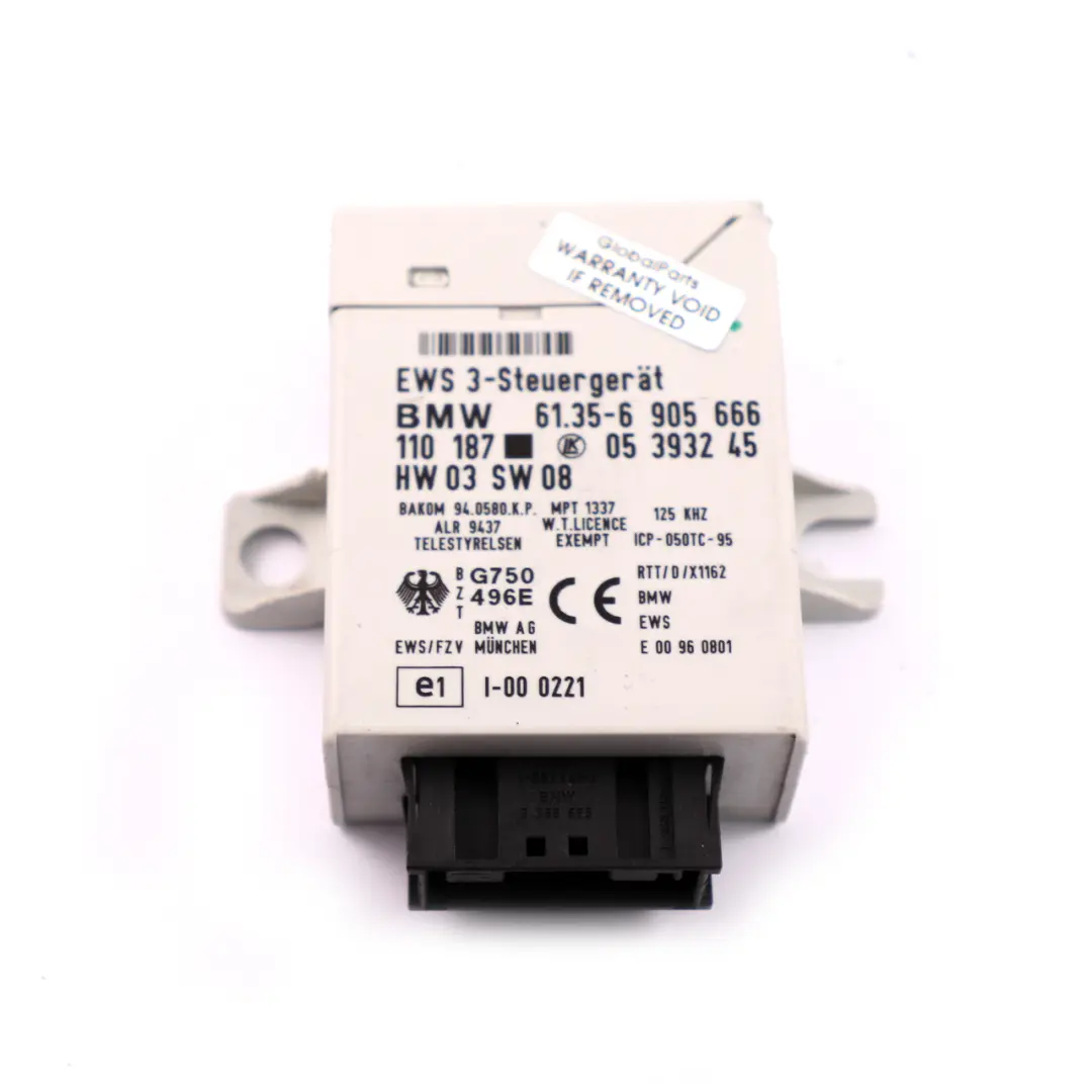 BMW MINI Cooper R50 W10 116HP Engine ECU Kit DME + EWS + 2 Keys Manual - SKU 7520019-4 - Part number 7520019