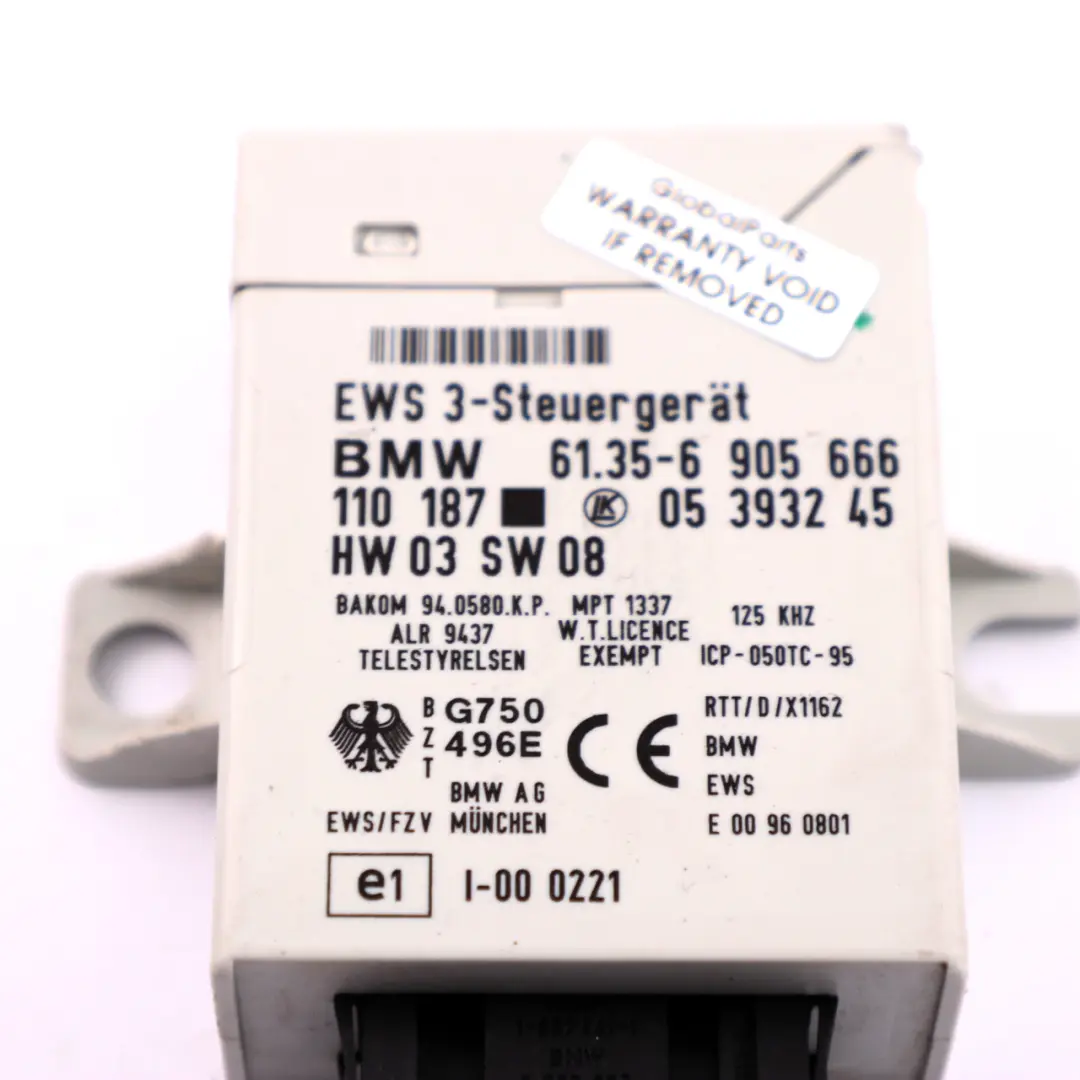 Mini Cooper R50 W10 116HP Appareil de Commande Ews + Cle Boite Vitesse - SKU 7520019-4 - Numéro de pièce 7520019