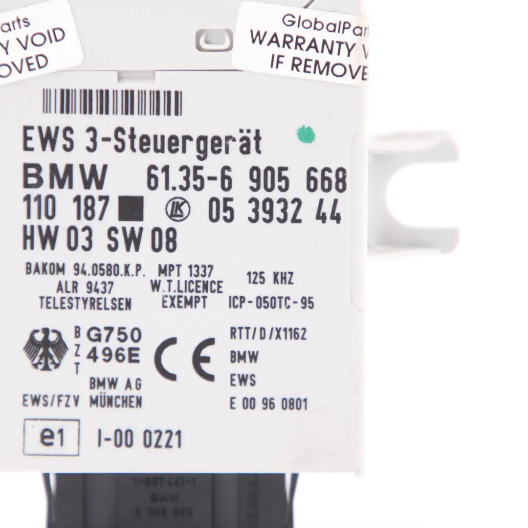 MINI Cooper R50 1.6i W10 116HP Engine ECU Kit DME + EWS + Key Automatic - SKU 7520019-7 - Part number 7520019