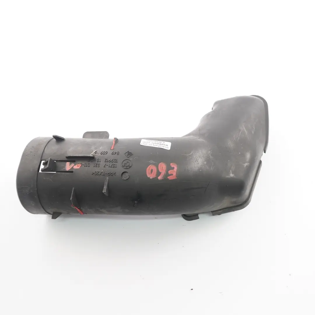  Tuyau d'admission d'air BMW E60 E61 Silencieux d'essence Tube - SKU 7521011-1 - Numéro de pièce 7521011