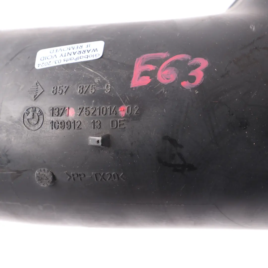 BMW E63 E64 N52 N62 S85 Lufteinlass zum Luftfilterkasten Gehäuse - SKU 7521014 - Teilenummer 7521014