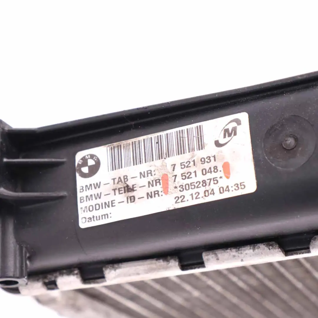 BMW E90 E81 E87 E89 E93 325i Radiador Refrigeración Motor - SKU 7521048 - Número de pieza 7521048
