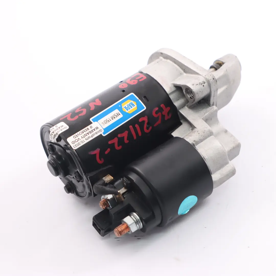 BMW E60 E70 E87 E90 F10 F20 F30 N52 N53 Motor arranque motor gasolina NSM1504 - SKU 7521122-2 - Número de pieza 7521122