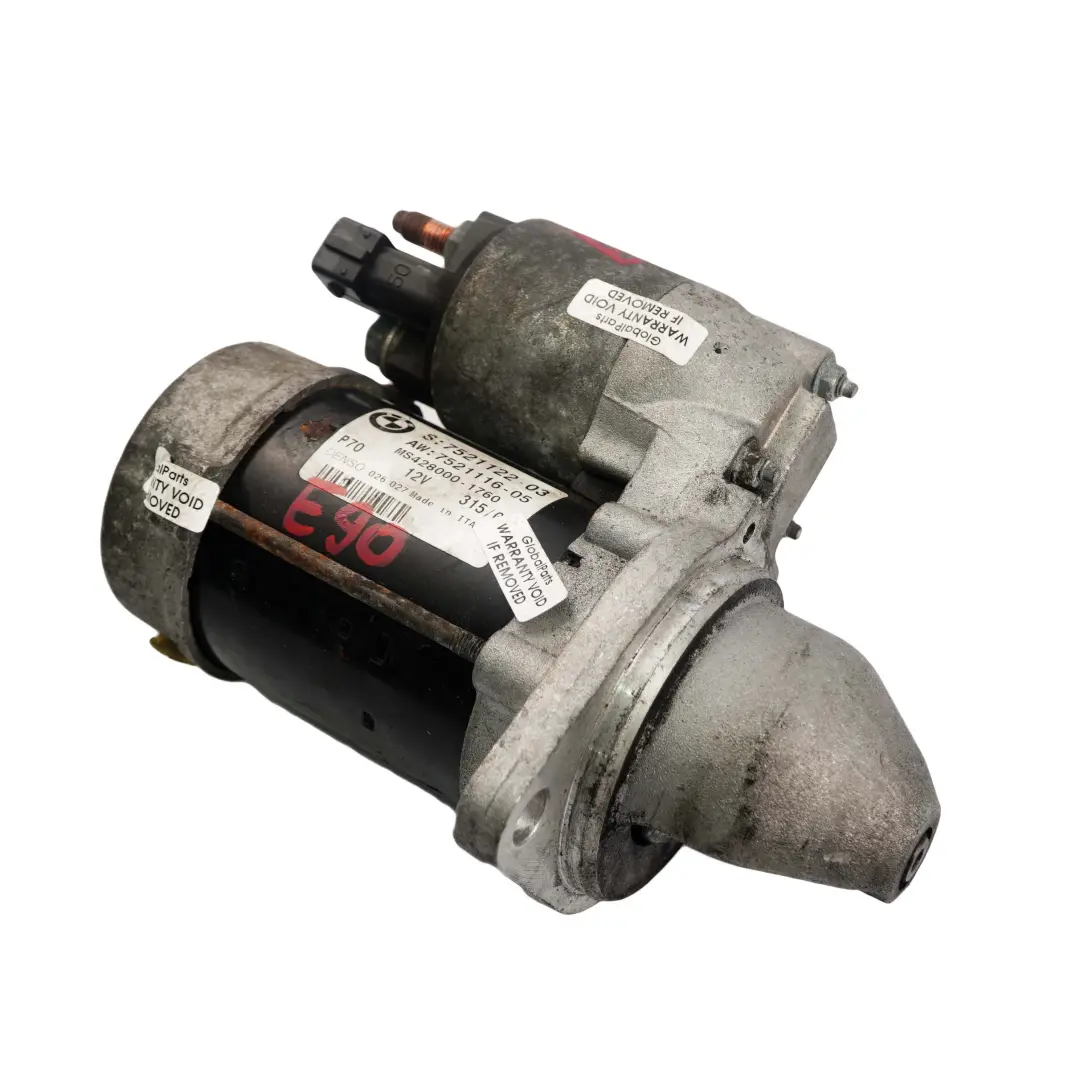 BMW E60 E65 E70 E87 E90 F10 F20 F30 N52 N53 Petrol Engine Starter Motor - SKU 7521122 - Part number 7521122