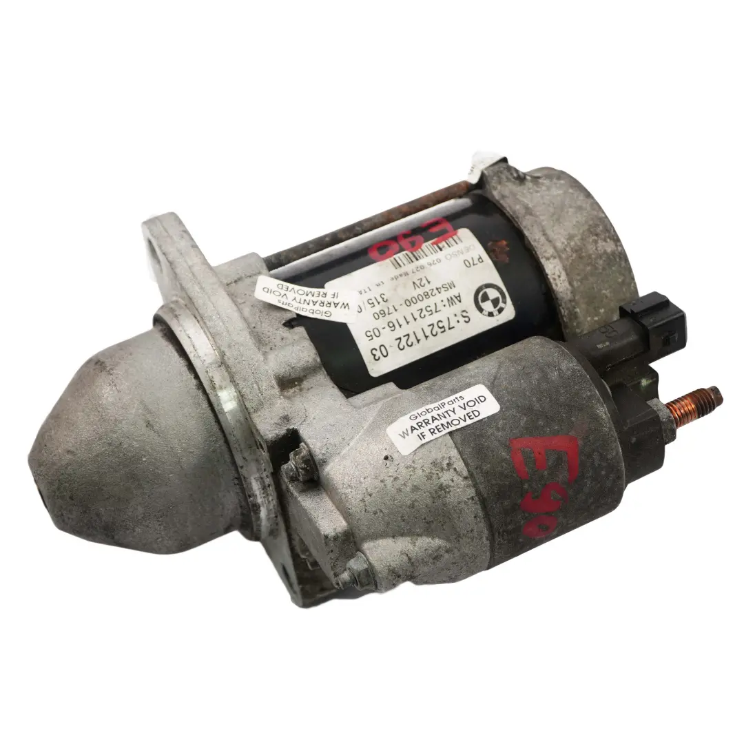 BMW E60 E65 E70 E87 E90 F10 F20 F30 N52 N53 Petrol Engine Starter Motor - SKU 7521122 - Part number 7521122
