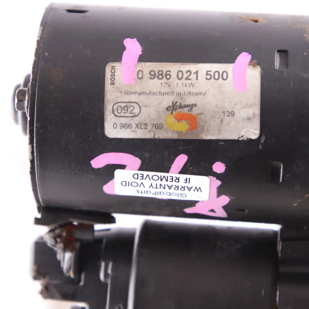 Motore Starter Remy per BMW X3 X5 X6 E60 E65 E81 E87 E90 F20 con numero di parte 7521123 BMW X3 X5 X6 E60 E65 E81 E87 E90 F20 Motore Starter Remy - SKU 7521123-1 - Numero di parte 7521123