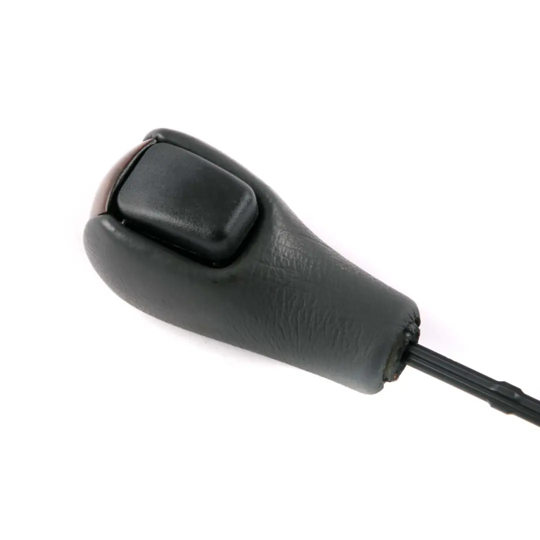 Pomo palanca de cuero de madera decoración automática para MINI Cooper One R50 R52 con número de pieza 7523444 MINI Cooper One R50 R52 Pomo palanca de cuero de madera decoración automática - SKU 7523444 - Número de pieza 7523444