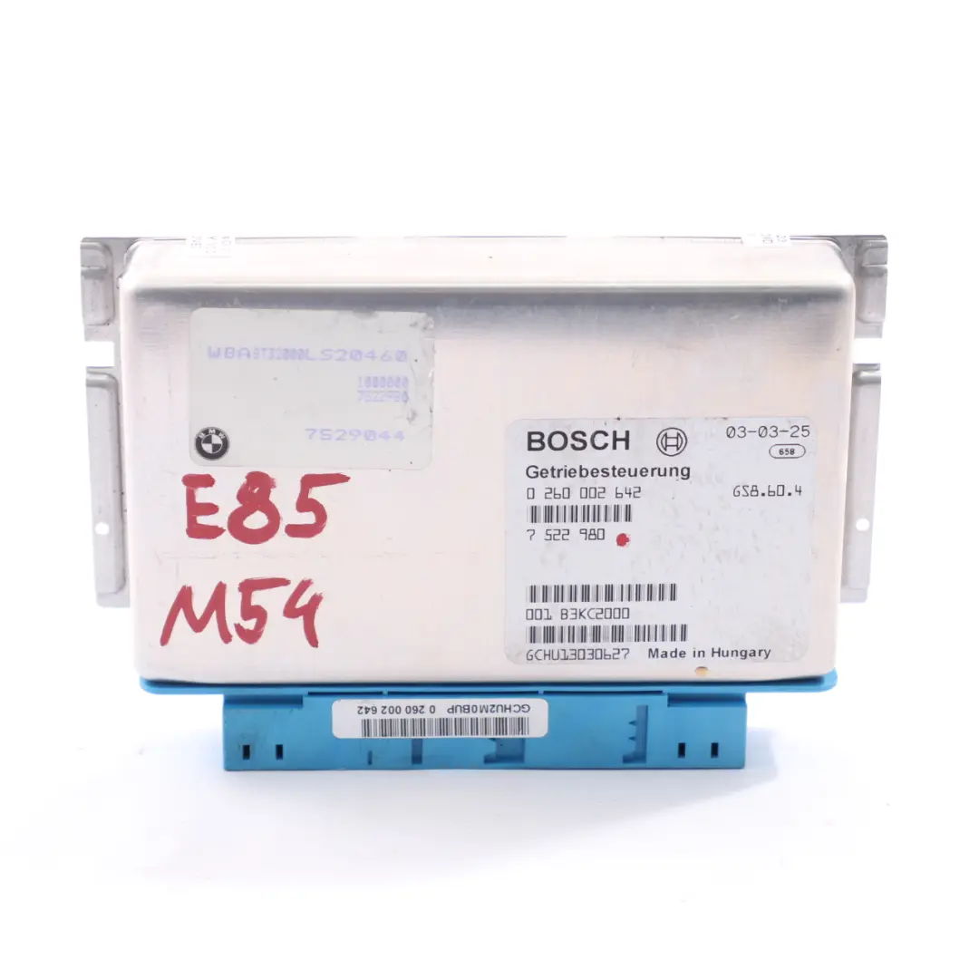 BMW E46 Z4 E85 M54 Automatic Gearbox ECU Control Module EGS - SKU 7522980 - Part number 7522980