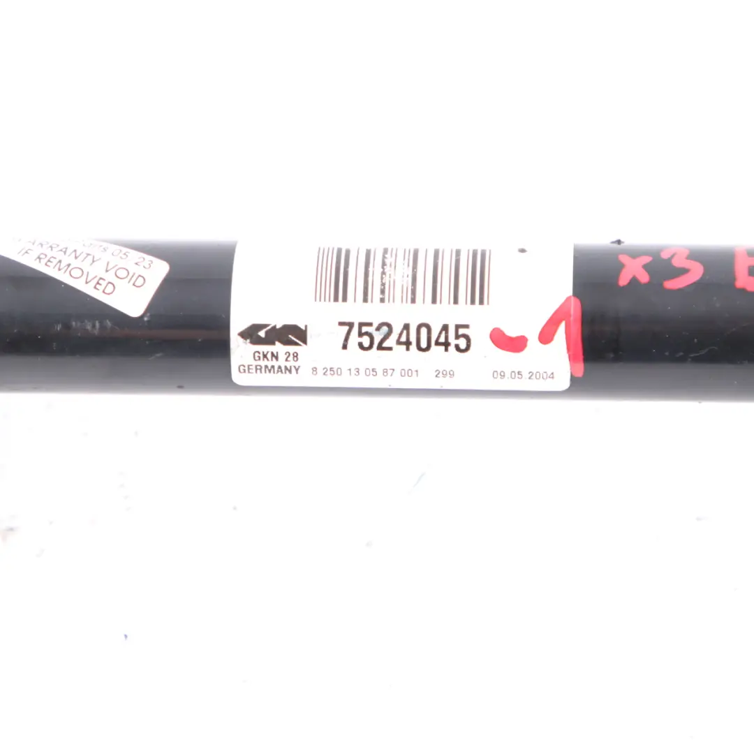 Shaft Front Axle Left N/S Output Driveshaft to BMW X3 E83 Drive with Part number 7524045 BMW X3 E83 Drive Shaft Front Axle Left N/S Output Driveshaft - SKU 7524045-1 - Part number 7524045