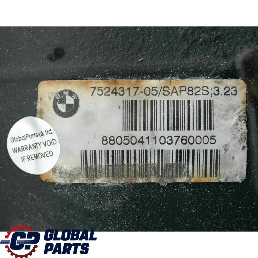 N46 323i Diferencial Trasero 3.23 Ratio GARANTIA para BMW E87 E90 E91 118i 318i con número de pieza 7524317 BMW E87 E90 E91 118i 318i N46 323i Diferencial Trasero 3.23 Ratio GARANTIA - SKU 7524317 - Número de pieza 7524317
