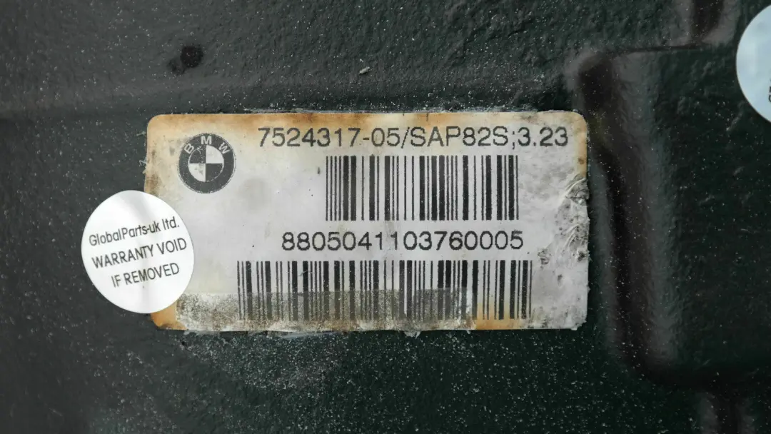 BMW E87 E90 118i 318i N46 Differenzial 3.23 Hinterachsgetriebe GARANTIE - SKU 7524317 - Teilenummer 7524317