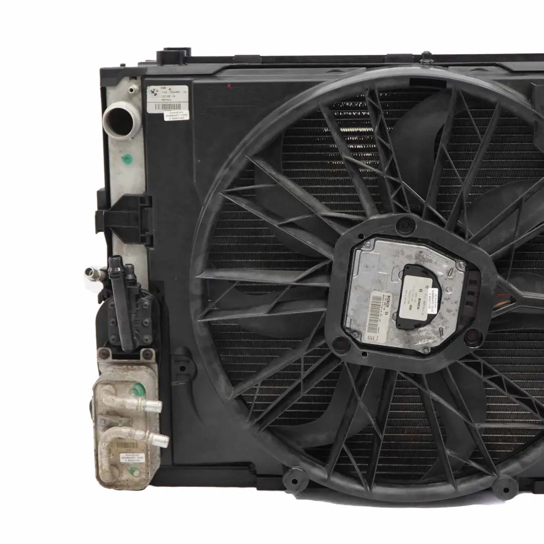 Radiator Pack BMW E65 E66 760i N73 Radiator Cooling Fan Housing to with Part number 7524881 Radiator Pack BMW E65 E66 760i N73 Radiator Cooling Fan Housing - SKU 7524881-1 - Part number 7524881