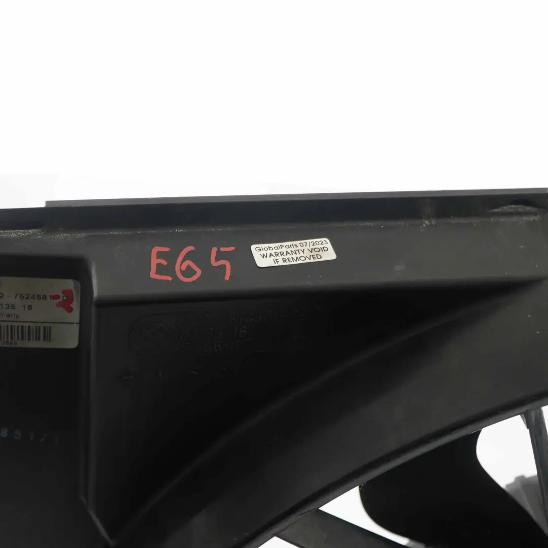  Ventola radiatore BMW E60 E61 E63 E65 Radiatore motore di raffreddamento - SKU 7524881-2 - Numero di parte 7524881