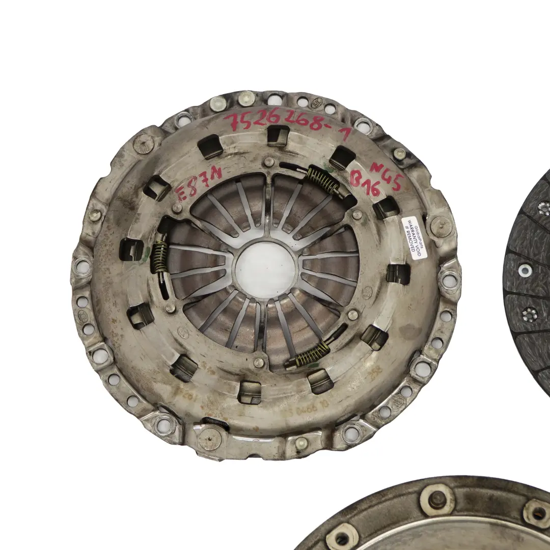 N45 Dual Twin Mass Flywheel Clutch Kit to BMW E87 E90 116i 316i Petrol with Part number 7526268 BMW E87 E90 116i 316i Petrol N45 Dual Twin Mass Flywheel Clutch Kit - SKU 7526268-1 - Part number 7526268