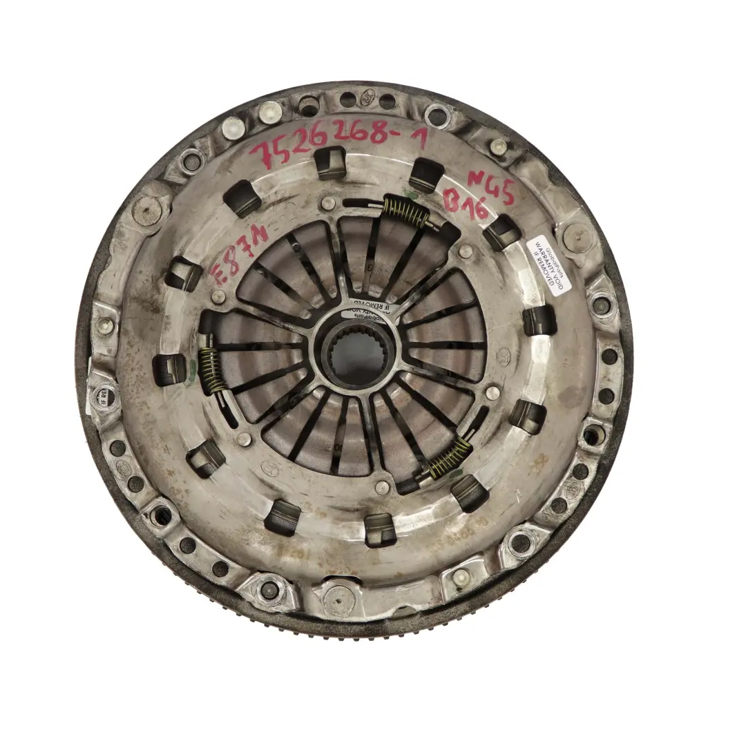 N45 Dual Twin Mass Flywheel Clutch Kit to BMW E87 E90 116i 316i Petrol with Part number 7526268 BMW E87 E90 116i 316i Petrol N45 Dual Twin Mass Flywheel Clutch Kit - SKU 7526268-1 - Part number 7526268