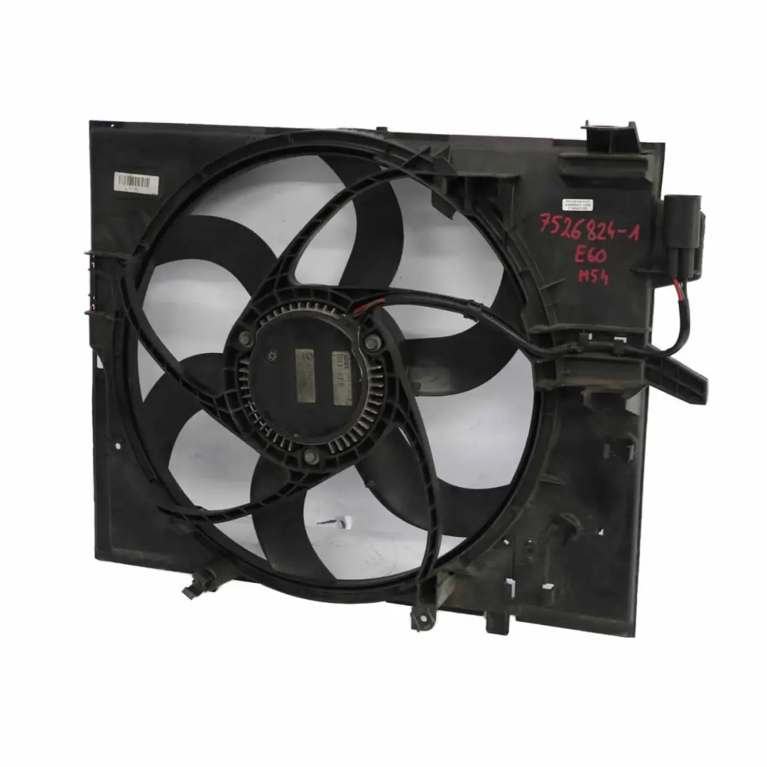 BMW E60 E61 520i 525i 530i M54 Radiator Fan Housing With Fan - SKU 7526824-1 - Part number 7526824