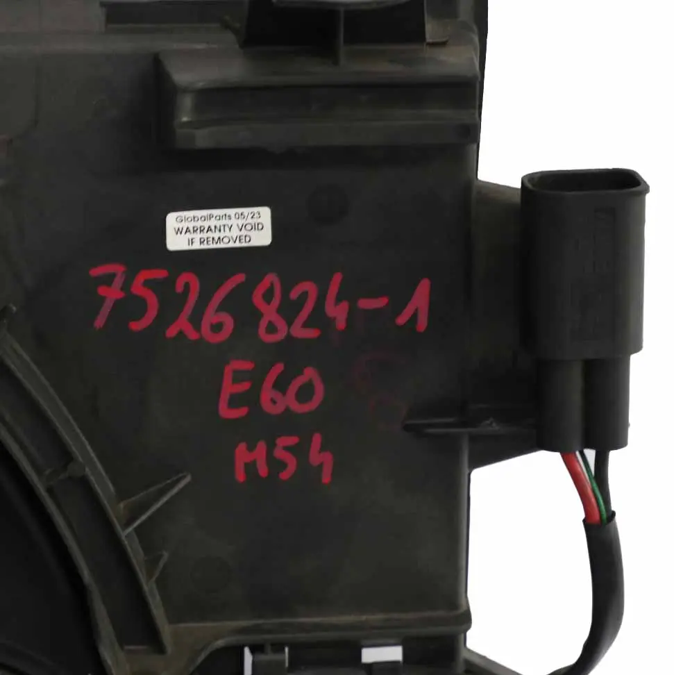 M54 Boîtier ventilateur radiateur avec ventilateur pour BMW E60 E61 525i 530i à propos du numéro de pièce 7526824 BMW E60 E61 525i 530i M54 Boîtier ventilateur radiateur avec ventilateur - SKU 7526824-1 - Numéro de pièce 7526824