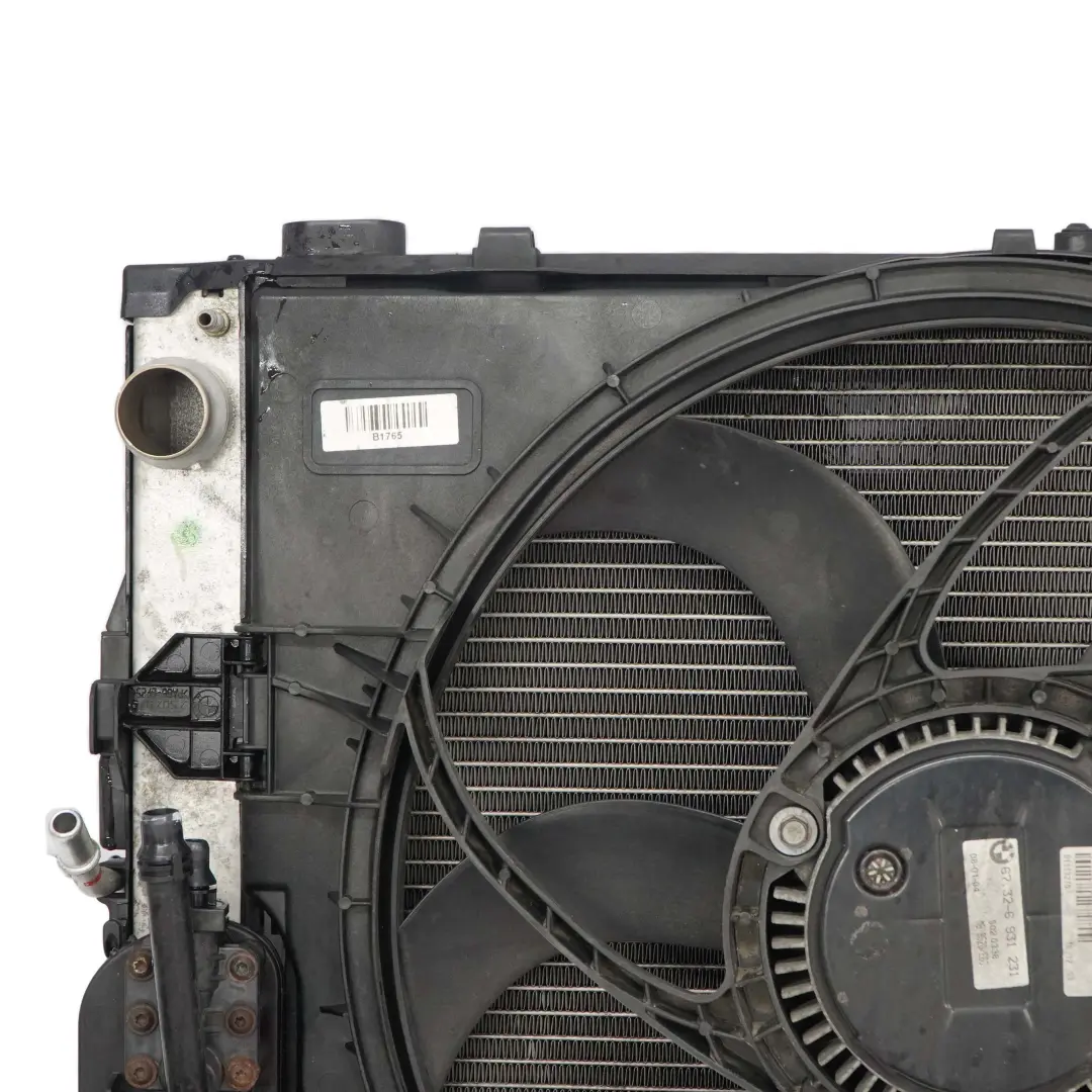 Radiator Pack BMW E60 E61 520i 525i 530i M54 400W Engine Cooling Fan Shroud to with Part number 7526824 Radiator Pack BMW E60 E61 520i 525i 530i M54 400W Engine Cooling Fan Shroud - SKU 7526824-3 - Part number 7526824
