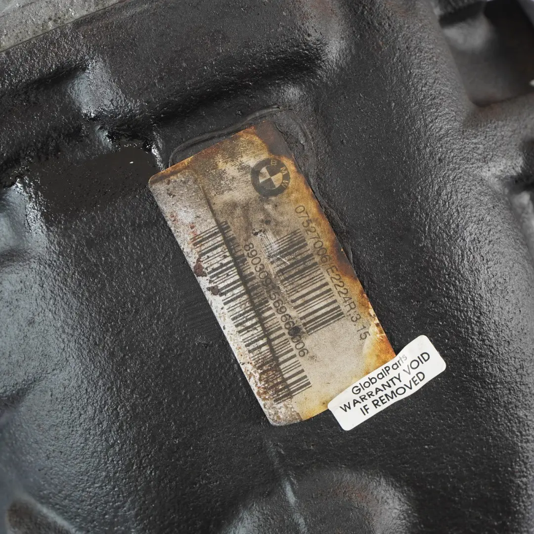 Differential Diff 3,15 Ratio 525i Petrol WARRANTY to BMW 5 Series E60 Rear with Part number 7527006 BMW 5 Series E60 Rear Differential Diff 3,15 Ratio 525i Petrol WARRANTY - SKU 7527006 - Part number 7527006