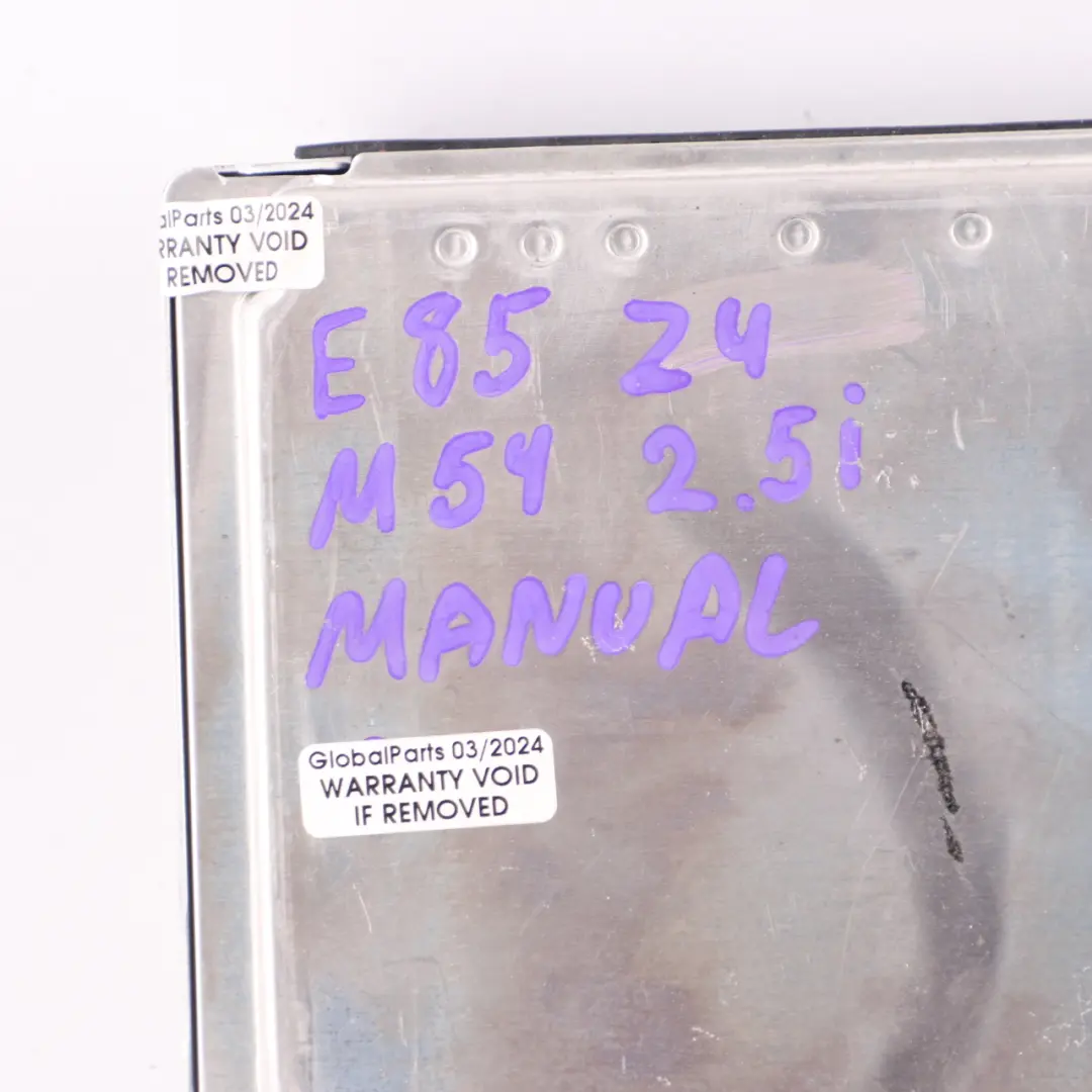 BMW Z4 E85 2.5i M54 192HP Engine ECU Control Unit Module DME Manual - SKU 7527072-7 - Part number 7527072
