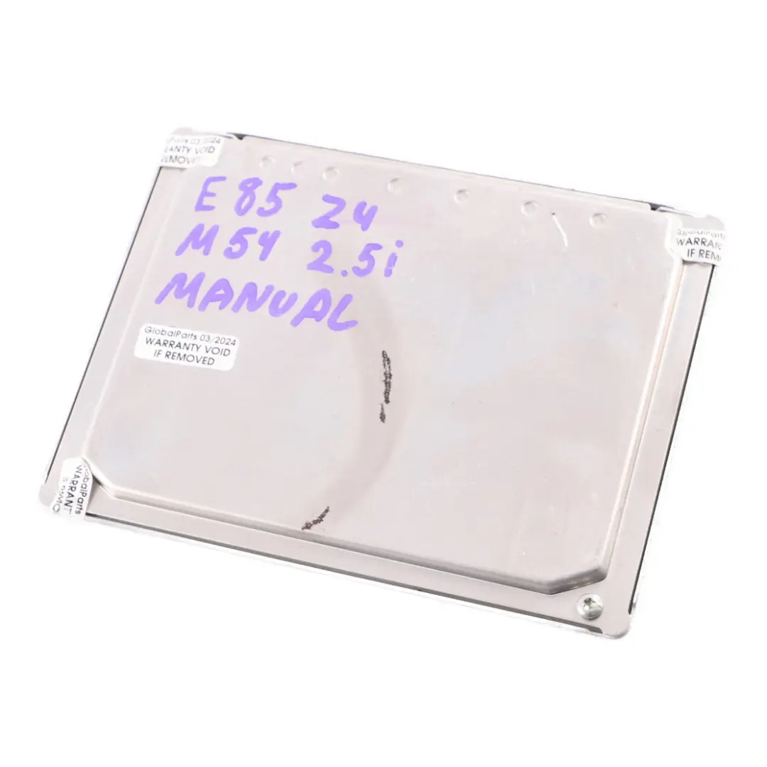 BMW Z4 E85 2.5i M54 192HP Engine ECU Control Unit Module DME Manual - SKU 7527072-7 - Part number 7527072