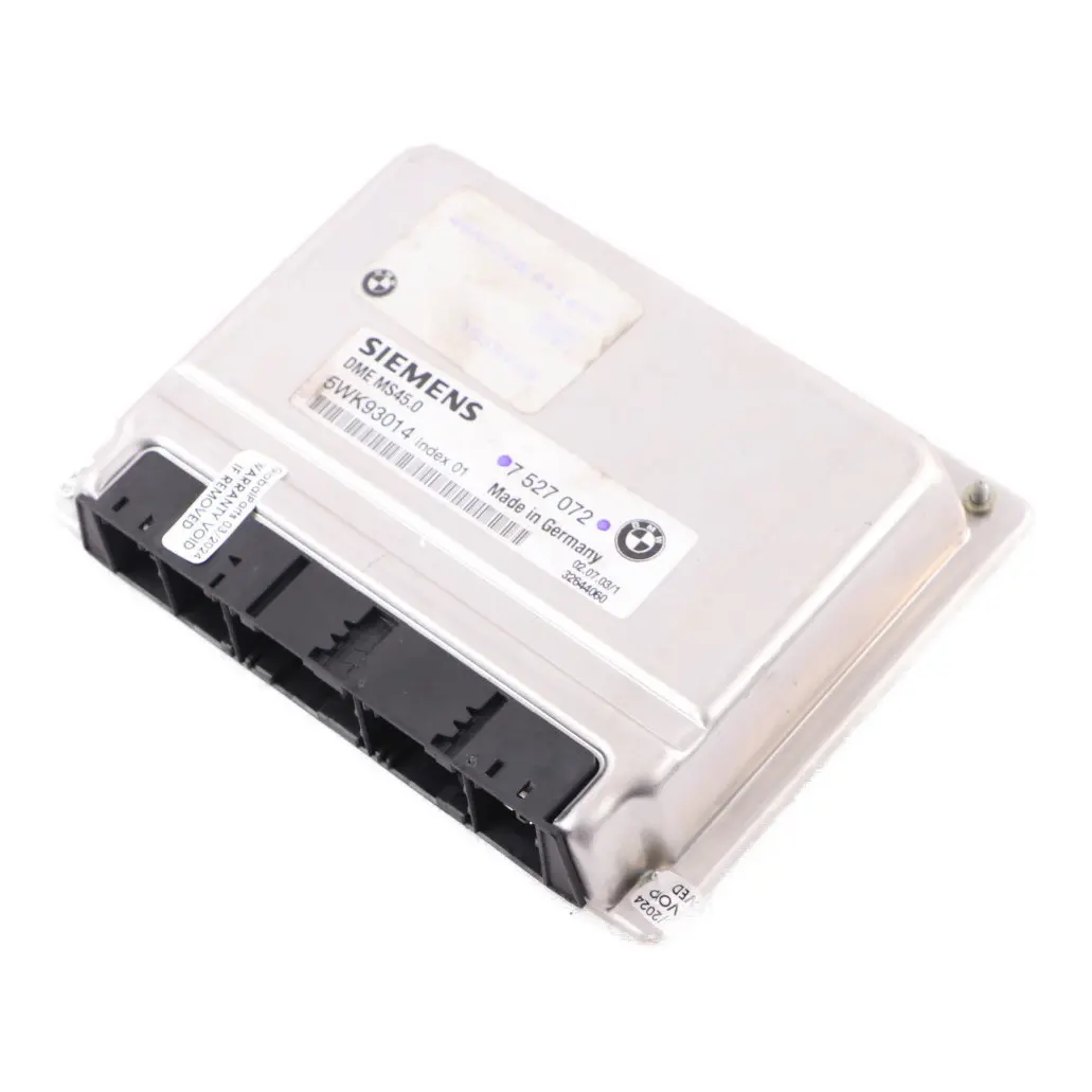 BMW Z4 E85 2.5i M54 192HP Engine ECU Control Unit Module DME Manual - SKU 7527072-7 - Part number 7527072