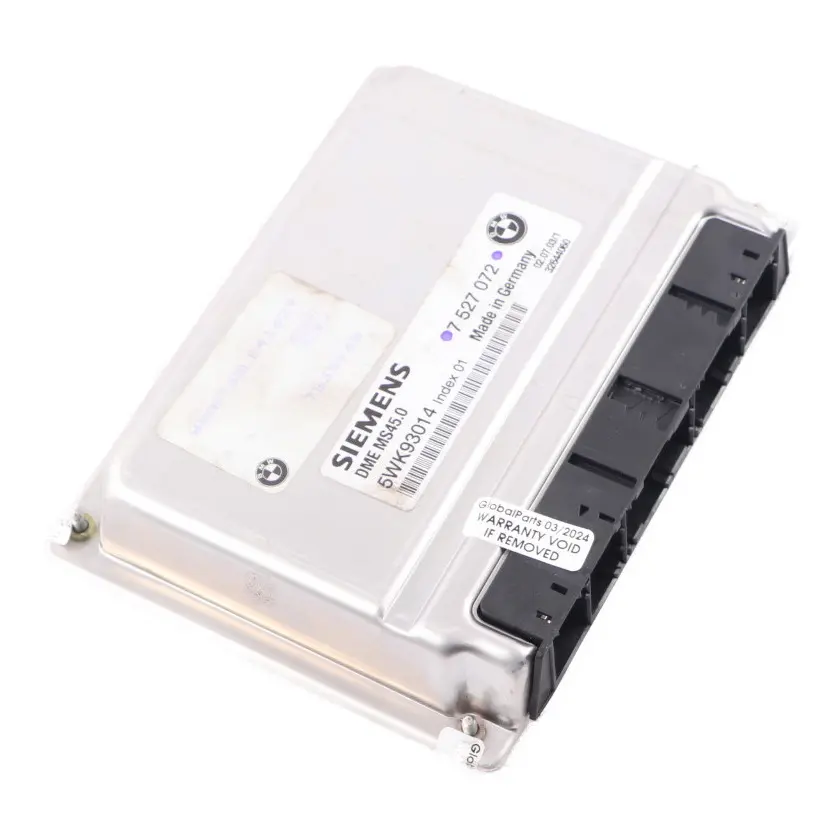 BMW Z4 E85 2.5i M54 192HP Motor ECU Unidad de Control Módulo DME Manual - SKU 7527072-7 - Número de pieza 7527072