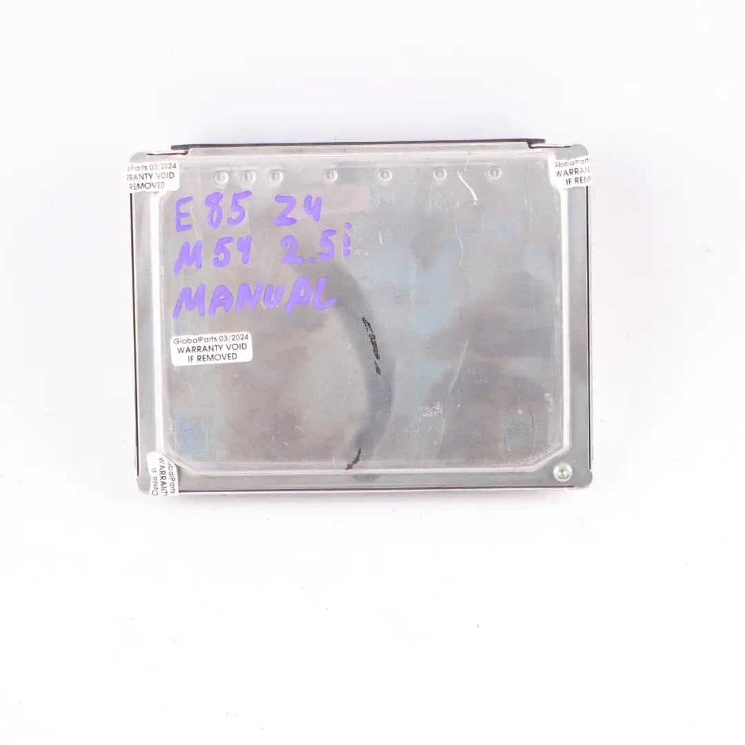 BMW Z4 E85 2.5i M54 192HP Engine ECU Control Unit Module DME Manual - SKU 7527072-7 - Part number 7527072