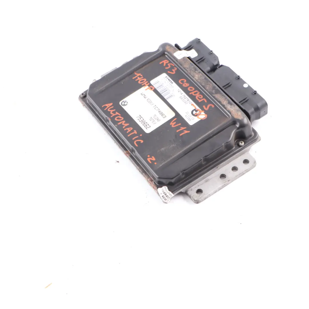 170HP Engine Control Unit Module ECU DME Automatic to MINI Cooper S R53 W11 with Part number 7527610 MINI Cooper S R53 W11 170HP Engine Control Unit Module ECU DME Automatic - SKU 7527610-10 - Part number 7527610