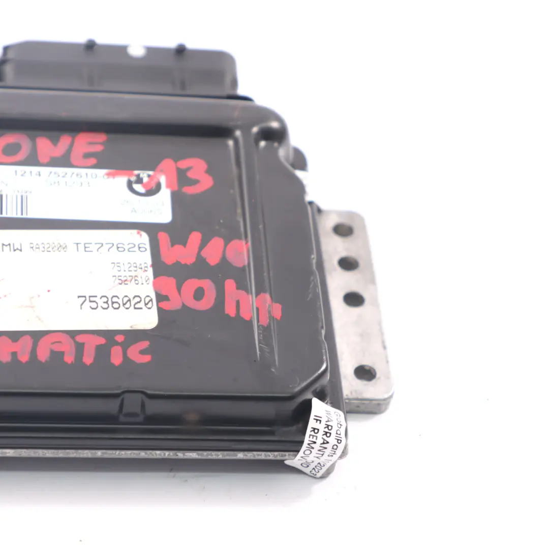90PS Motor ECU Steuergerät Modul DME Automatik für MINI One R50 W10 mit Teilenummer 7527610 MINI One R50 W10 90PS Motor ECU Steuergerät Modul DME Automatik - SKU 7527610-13 - Teilenummer 7527610