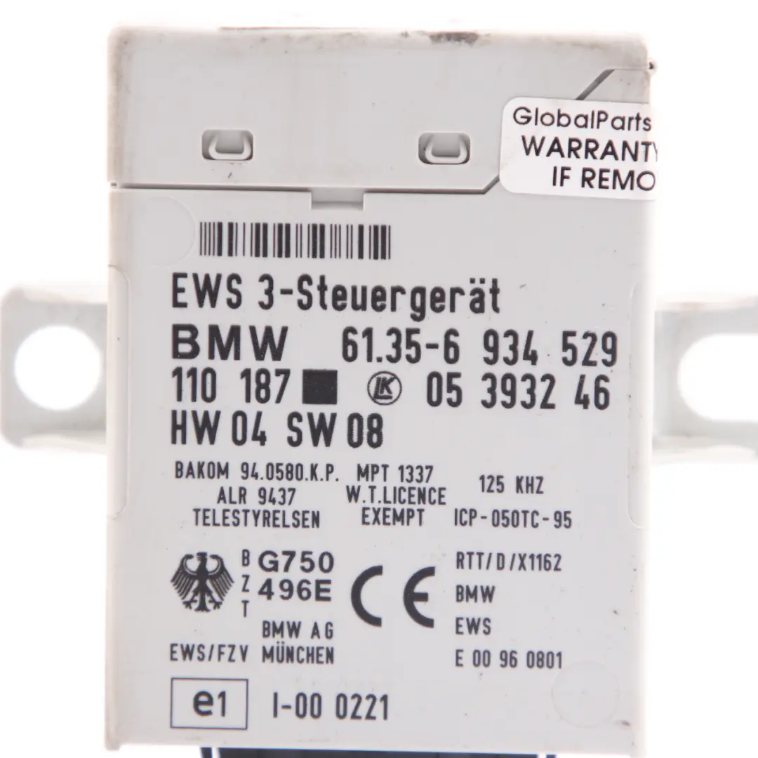 MINI One R50 1.6 W10 90HP ECU Kit Engine Control Unit DME EWS Key Manual - SKU 7527610-14 - Part number 7527610