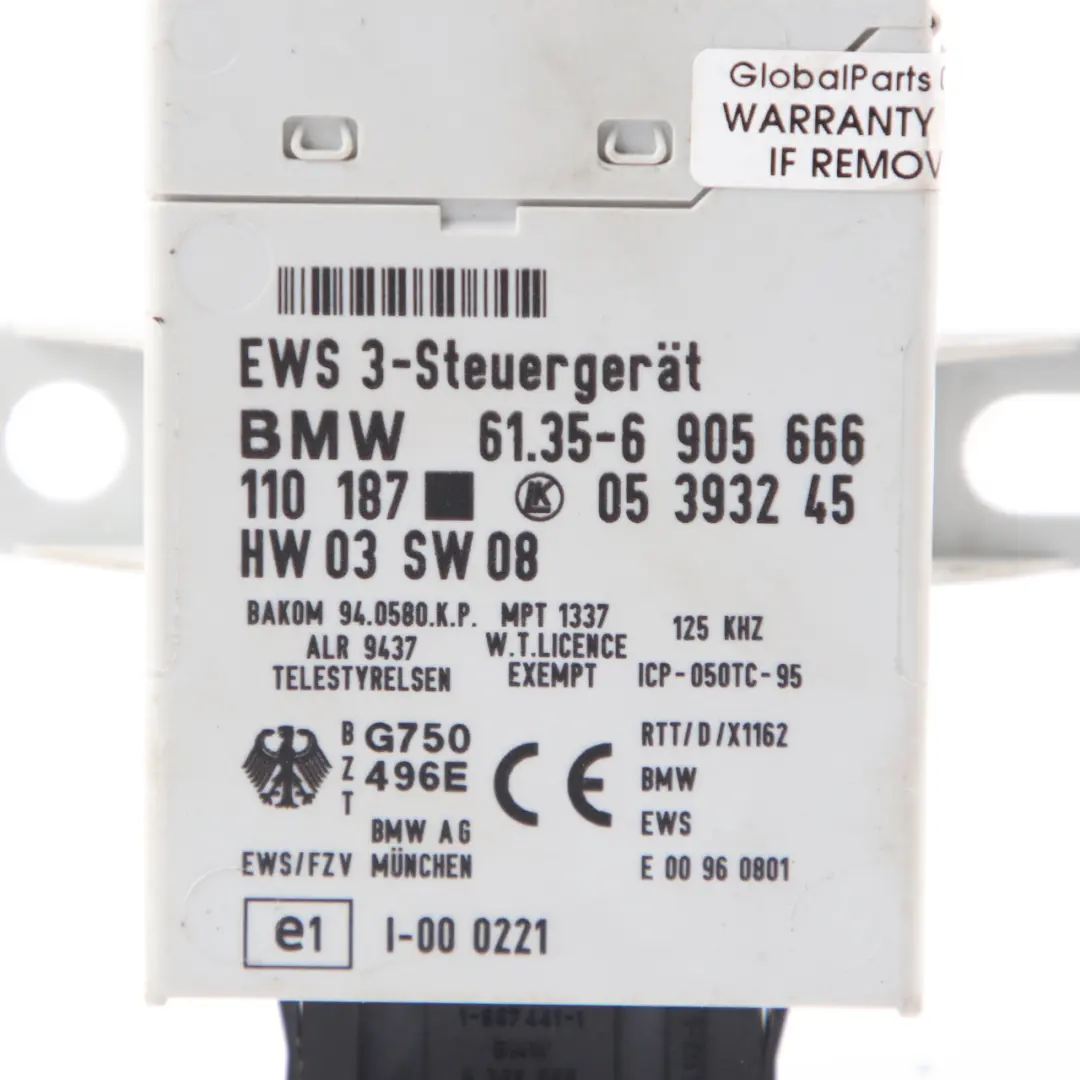 MINI Cooper R53 W11 170HP Motor ECU Kit DME EWS Schlüssel Handbuch - SKU 7527610-15 - Teilenummer 7527610