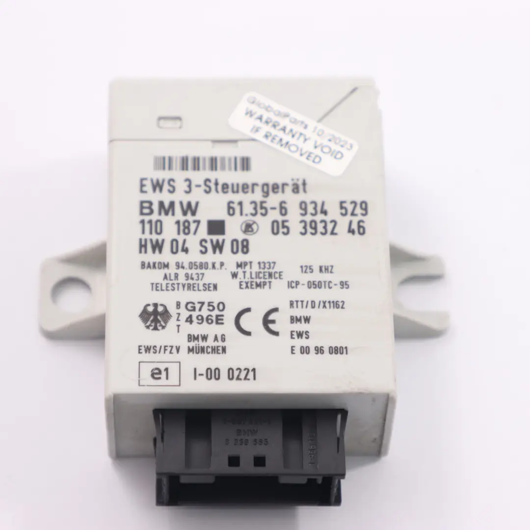 116HP Engine ECU Kit DME + EWS + Key Manual MINI Cooper R50 W10 - SKU 7527610-1 - Part number 7527610