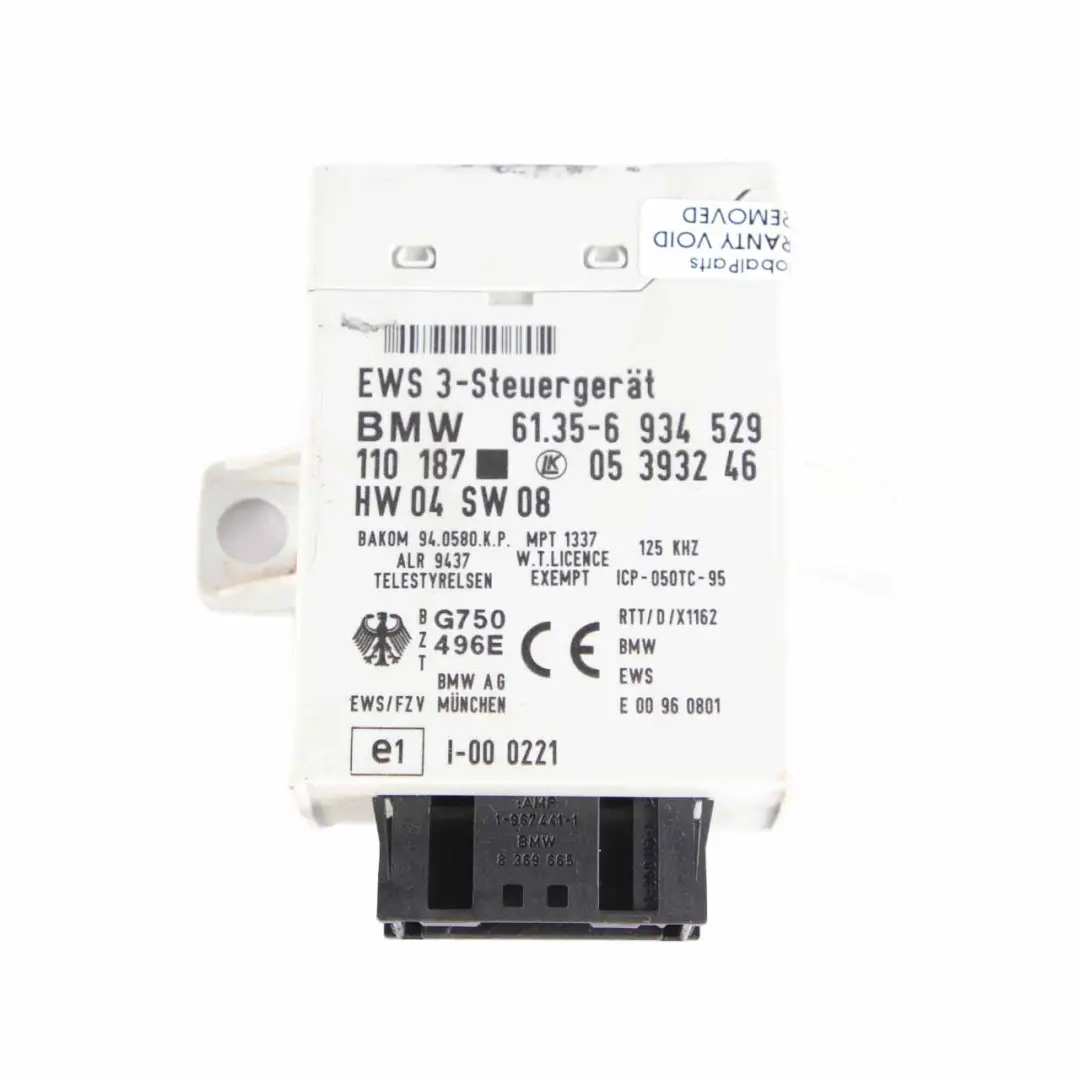MINI Cooper R53 W11 170HP Motore ECU Kit DME EWS Chiave Manuale - SKU 7527610-7 - Numero di parte 7527610