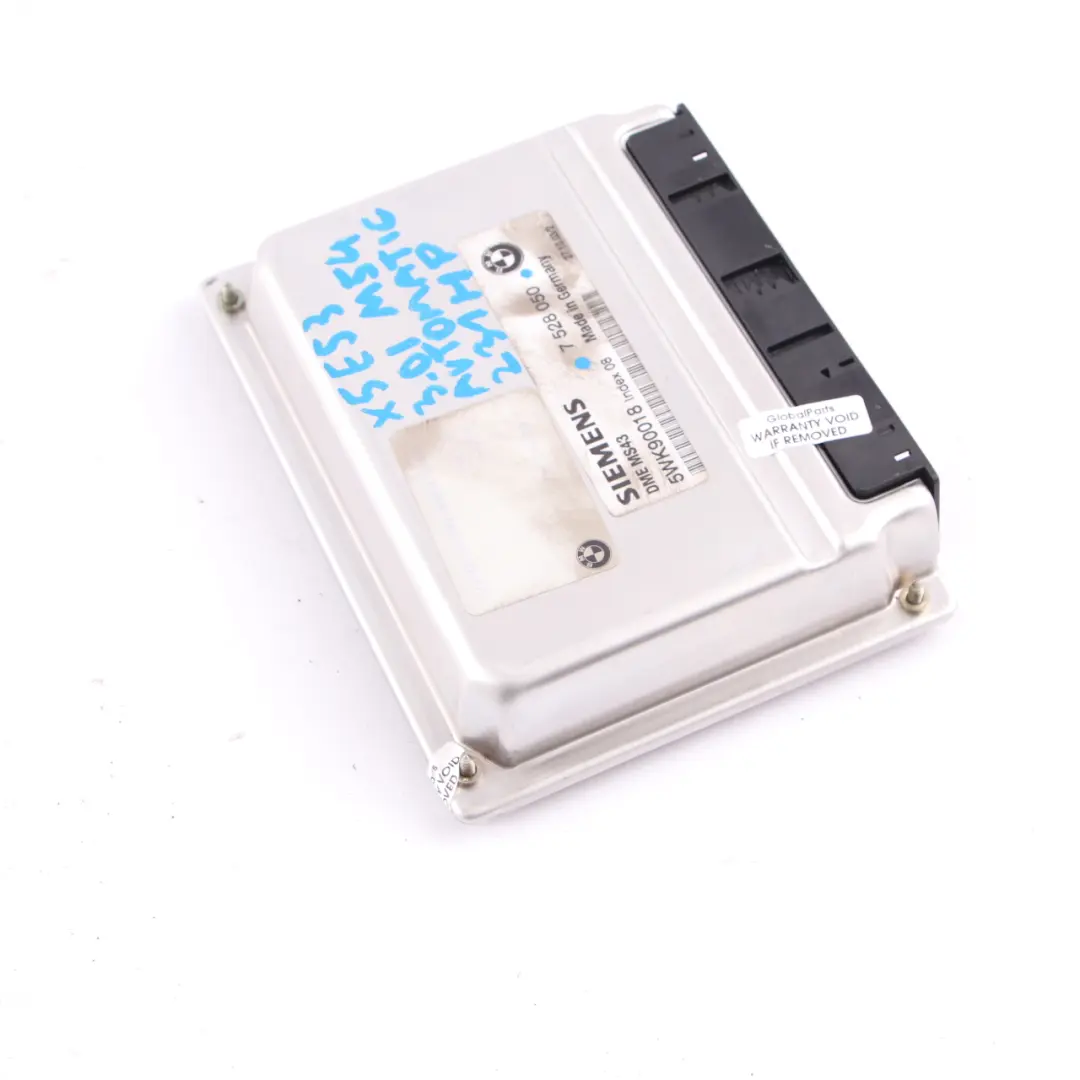 M54 231HP Engine Control Module Unit ECU DME Automatic to BMW X5 E53 3.0i with Part number 7528050 BMW X5 E53 3.0i M54 231HP Engine Control Module Unit ECU DME Automatic - SKU 7528050 - Part number 7528050