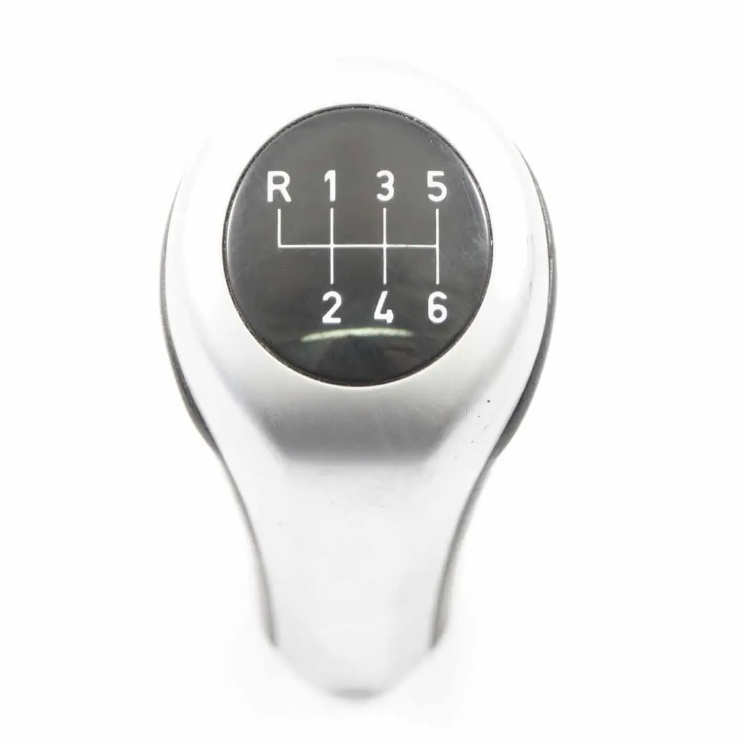 BMW E87 E90 Manopola del cambio in plastica argento 6 velocità - SKU 7529088-3 - Numero di parte 7529088