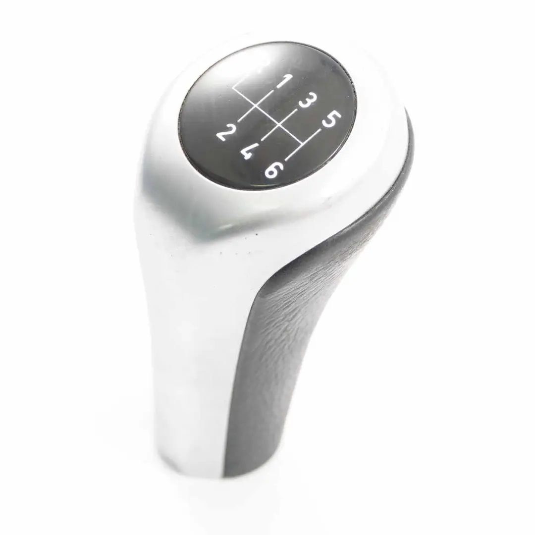 BMW E87 E90 Gear Stick Shift Knob Plastic Silver 6-Speed - SKU 7529088-3 - Part number 7529088