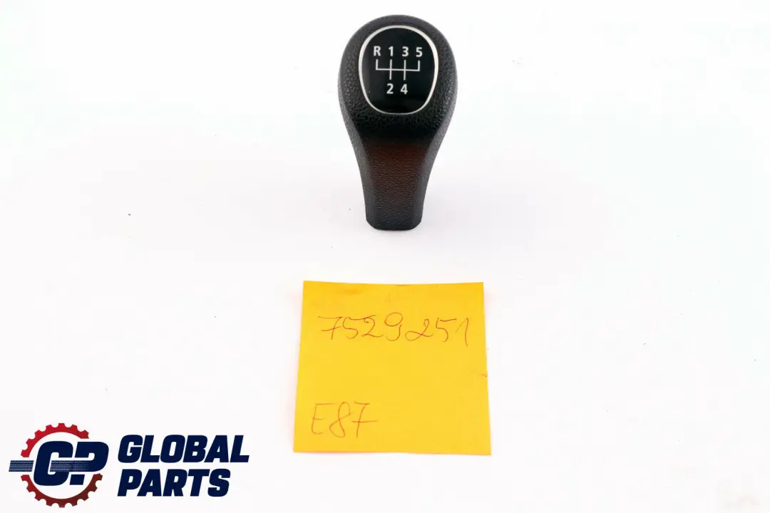 Pomo De La palanca De cambios De plastico De 5 velocidades para BMW E87 con número de pieza 7529251 BMW E87 Pomo De La palanca De cambios De plastico De 5 velocidades - SKU 7529251 - Número de pieza 7529251