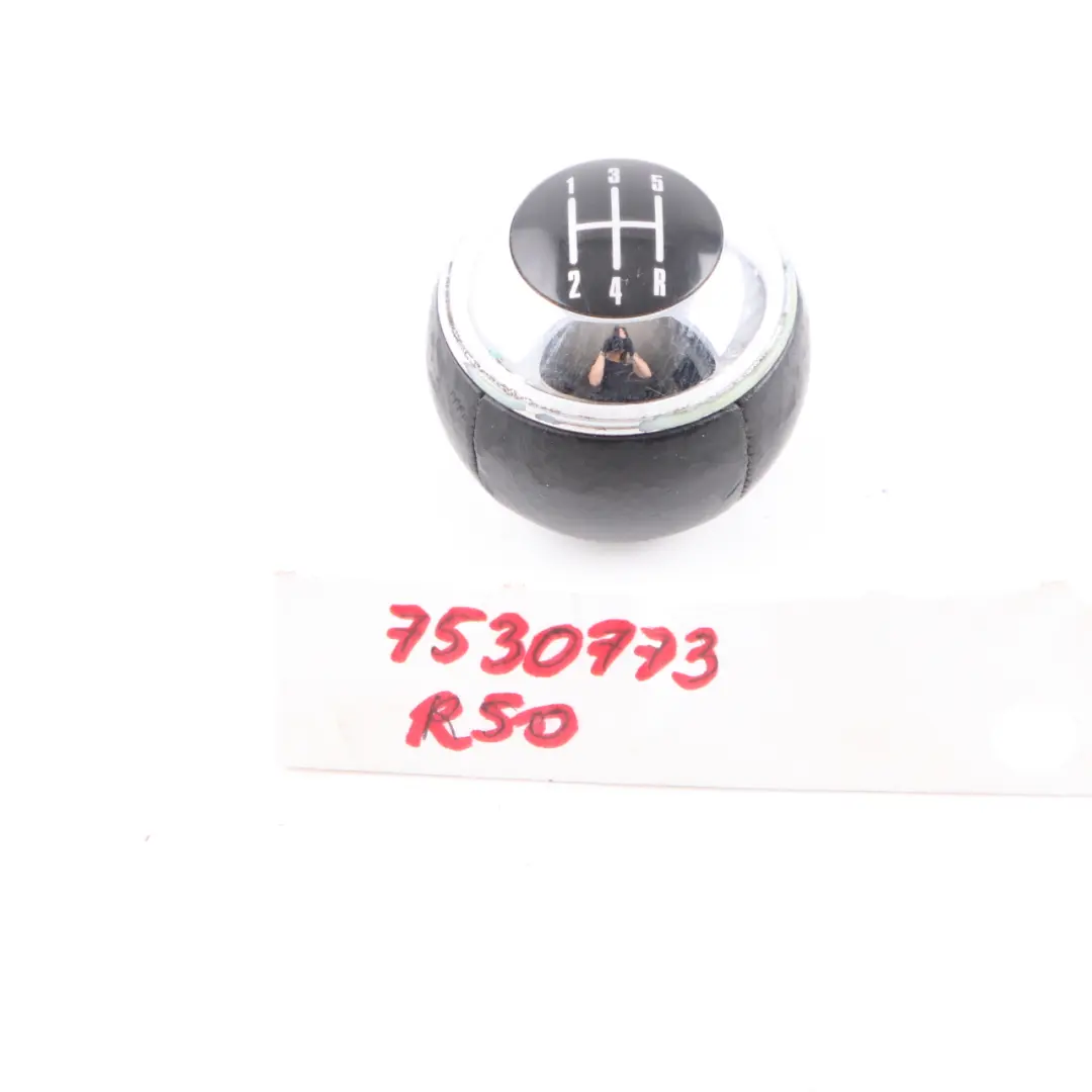 Stick Shift Knob Plastic 5-Speed to Mini Cooper One R50 Gear with Part number 7530773 Mini Cooper One R50 Gear Stick Shift Knob Plastic 5-Speed - SKU 7530773 - Part number 7530773