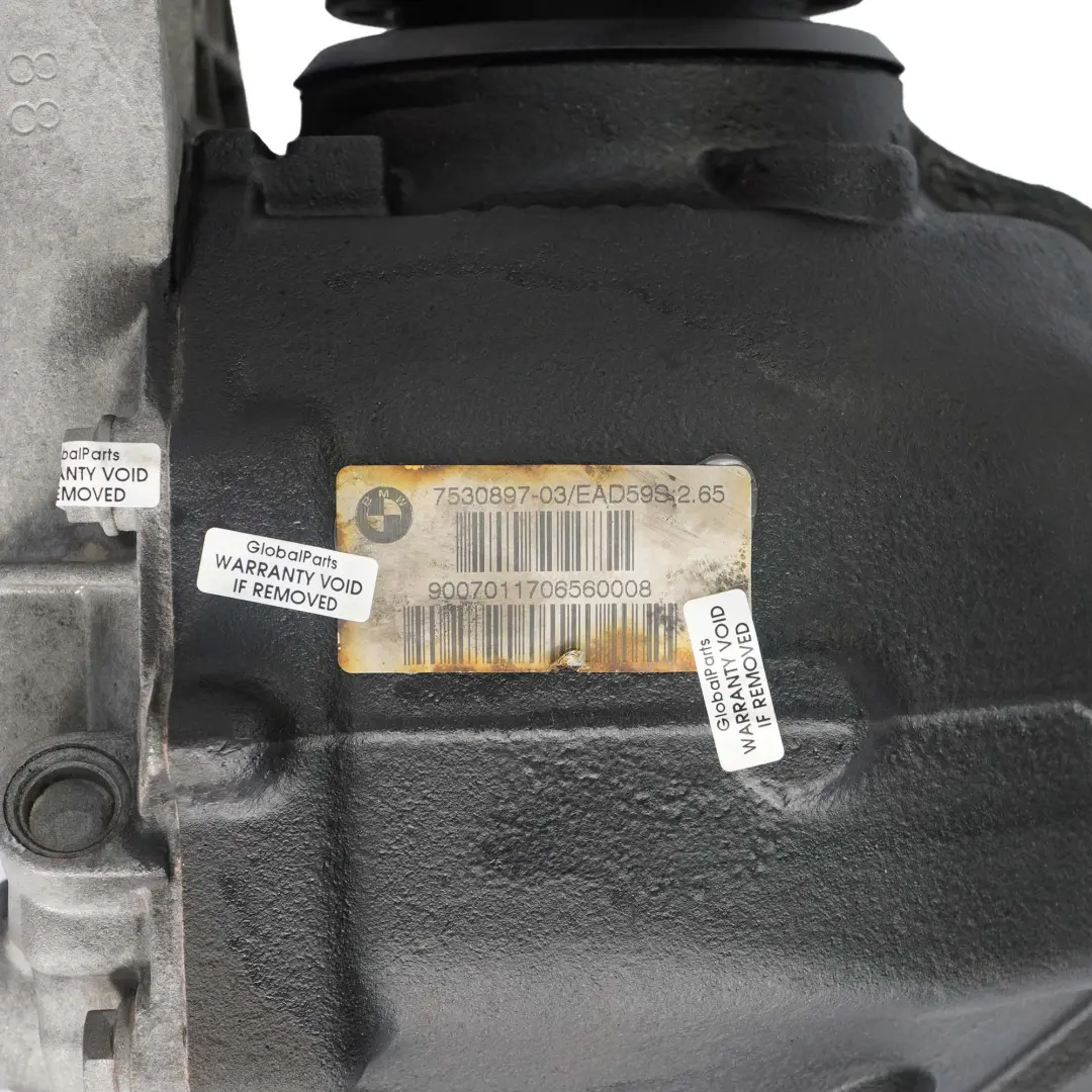 M57N Rear Differential Diff 2,65 Ratio WARRANTY to BMW E60 525d Diesel with Part number 7530897 BMW E60 525d Diesel M57N Rear Differential Diff 2,65 Ratio WARRANTY - SKU 7530898 - Part number 7530897