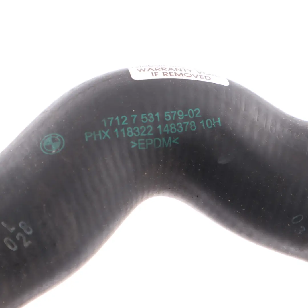 Radiator Hose BMW E81 E87 E90 E91 E92 N52 N52N Engine Feed Top Pipe Petrol to with Part number 17127531579 Radiator Hose BMW E81 E87 E90 E91 E92 N52 N52N Engine Feed Top Pipe Petrol - SKU 7531579-2 - Part number 17127531579