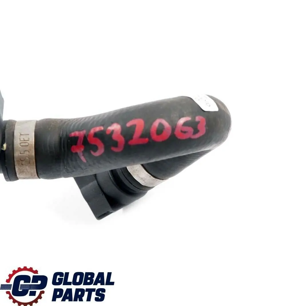 Heater return engine cooling water hose pipe to BMW 1 SERIES E81 E87 Petrol with Part number 7532063 BMW 1 SERIES E81 E87 Petrol Heater return engine cooling water hose pipe - SKU 7532063 - Part number 7532063