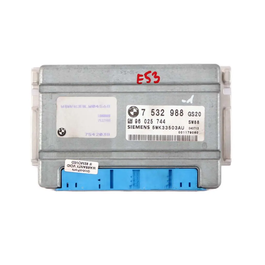 M54 1 Automatic Gearbox Basic Control Unit EGS Module to BMW X3 E83 3.0i with Part number 7532988 BMW X3 E83 3.0i M54 1 Automatic Gearbox Basic Control Unit EGS Module - SKU 7532988-1 - Part number 7532988