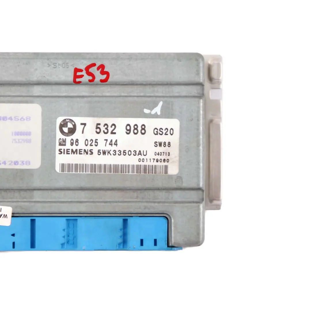 BMW X3 E83 3.0i M54 1 Automatic Gearbox Basic Control Unit EGS Module - SKU 7532988-1 - Part number 7532988