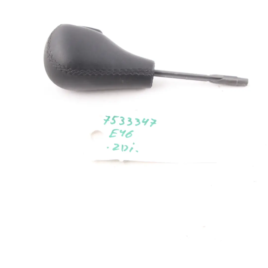BMW E46 X5 E53 Leather Ring Gear Shift Knob Lever Black - SKU 7533347 - Part number 7533347
