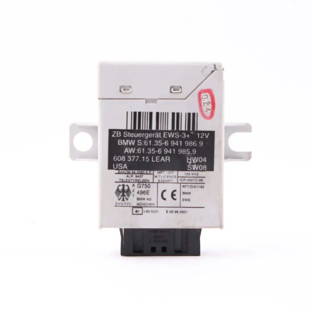 BMW Z4 E85 2.5i M54 192HP ECU Engine Control Kit DME + EWS3 + Key Manual - SKU 7533651-6 - Part number 7533651