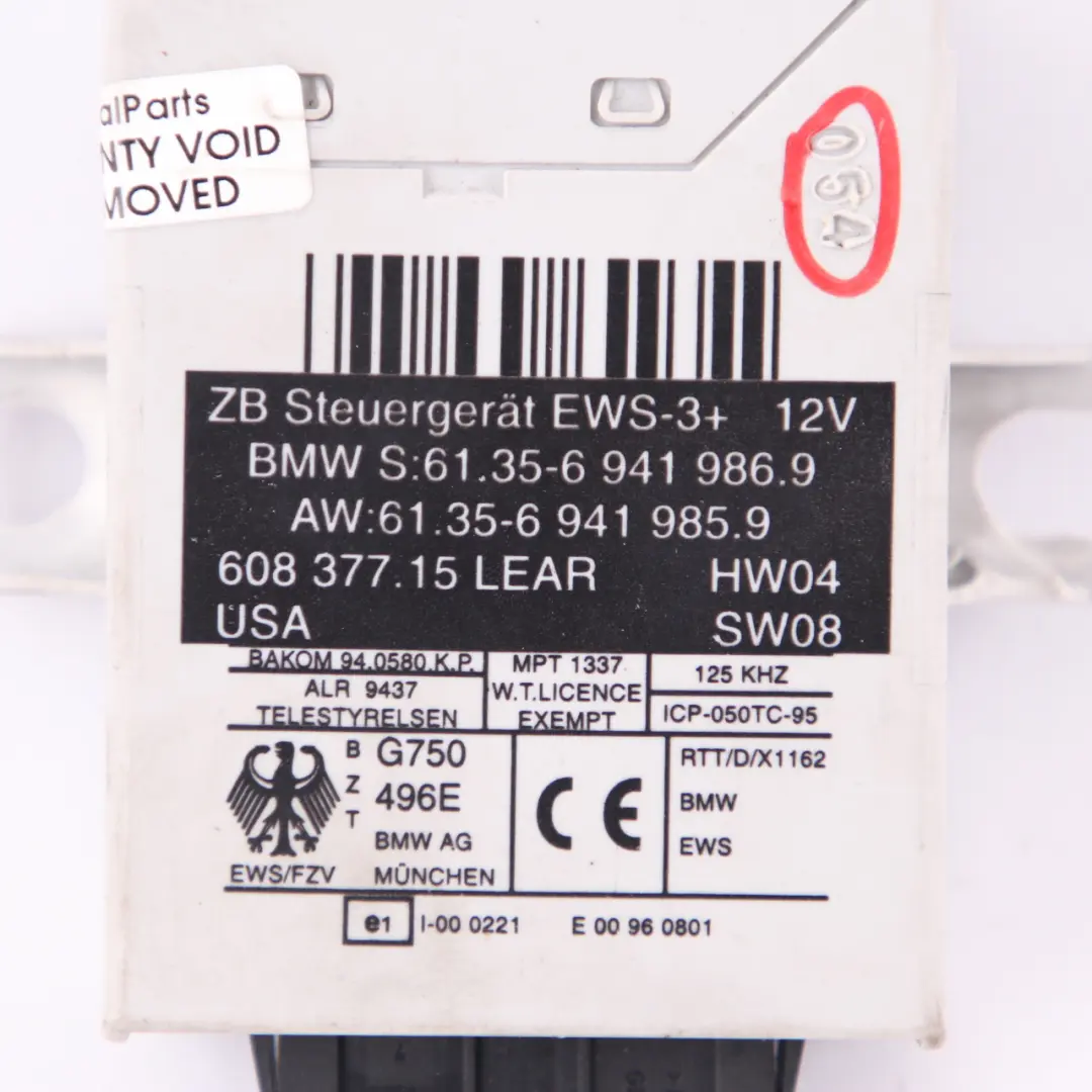 M54 231HP ECU Engine Control Kit DME EWS3 Key Automatic to BMW Z4 E85 3.0i with Part number 7533651 BMW Z4 E85 3.0i M54 231HP ECU Engine Control Kit DME EWS3 Key Automatic - SKU 7533651-7 - Part number 7533651