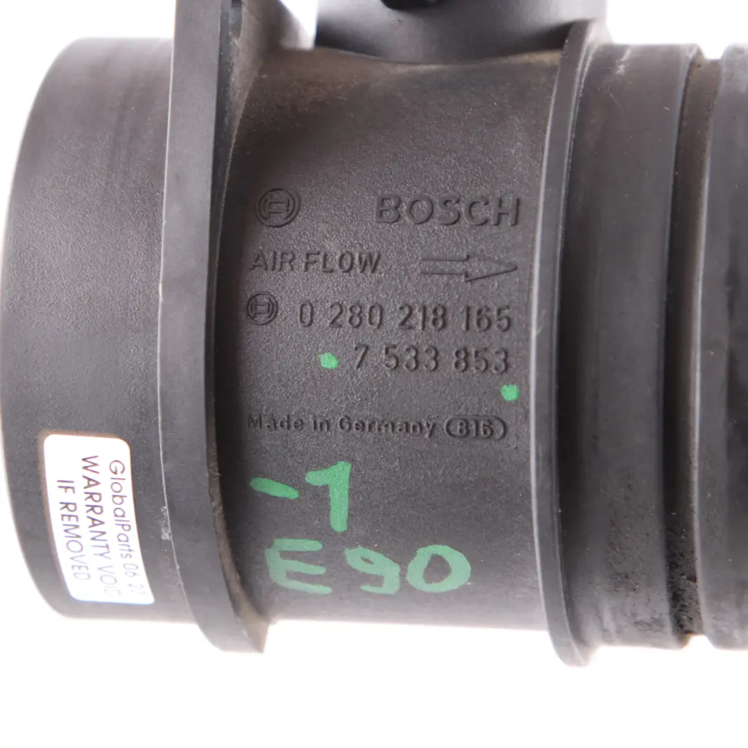 N46 Air Hot Mass Flow Meter Sensor to BMW X3 E83 Z4 E85 E87 E90 E91 with Part number 7533853 BMW X3 E83 Z4 E85 E87 E90 E91 N46 Air Hot Mass Flow Meter Sensor - SKU 7533853-1 - Part number 7533853